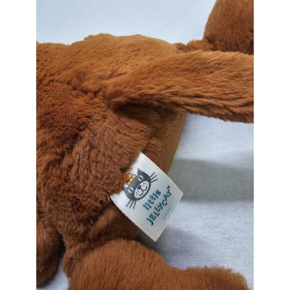 Little Jellycat Bippity Monkey Plush Boinging Noise Baby Toy Sound Redish Brown - Picture 2 of 5